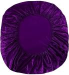 Purple Satin 6-Piece Queen Bed Set