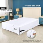 Utopia Bedding Full Bed Skirt - Soft Ruffled White