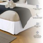 Utopia Bedding Full Bed Skirt - Soft Ruffled White