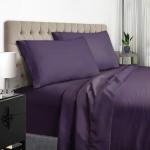 EaseHome Dark Purple Queen Sheet Set - 4 Pieces