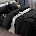 Super Soft Black Microfiber Bed Sheet Set - Queen