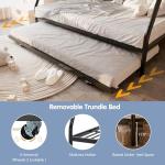 SUNLEI Twin Over Full Bunk Bed with Trundle