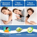 Queen Size Cooling Memory Foam Pillow Set of 2