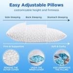Queen Size Cooling Memory Foam Pillow Set of 2