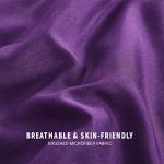 Reversible Queen Comforter Set in Deep Purple/Lilac