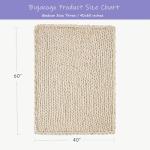 Cozy Beige Chunky Knit Throw Blanket - 40x60 inches