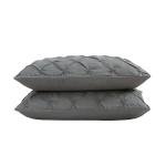 Vaulia Soft Microfiber Pillow Shams, Grey Set of 2