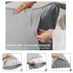 King Size Ultra Soft Grey Pillow Shams Set