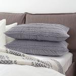 King Size Ultra Soft Grey Pillow Shams Set