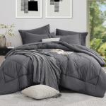 7-Piece Reversible Queen Comforter Bed Set