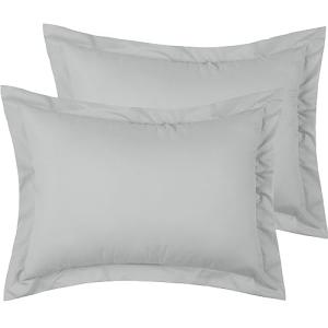 Mellanni Light Gray Pillow Shams Set - 2 Pack