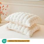 Fluffy Faux Rabbit Fur Pillow Cases – 2 Pack