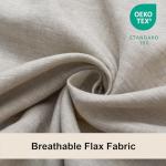 French Linen Pillowcases Set of 2, Breathable Cooling