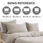 French Linen Pillowcases Set of 2, Breathable Cooling