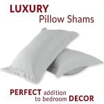Mellanni Light Gray Pillow Shams Set - 2 Pack