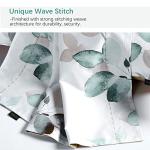 Teal Leaves Cotton King Pillow Shams - 2 Pack