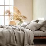 French Linen Pillowcases Set of 2, Breathable Cooling