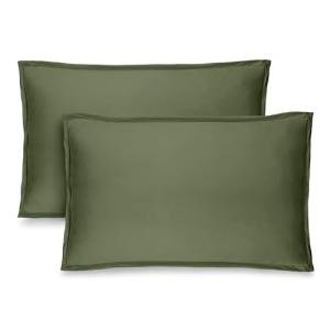 Cypress Green Pillow Sham Covers - Set of 2