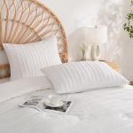 JELLYMONI White Microfiber Pillowcases - 2 Pack