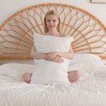 JELLYMONI White Microfiber Pillowcases - 2 Pack