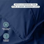 Soft Dark Blue Pillow Sham Covers - Set of 2