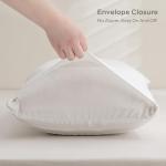 JELLYMONI White Microfiber Pillowcases - 2 Pack