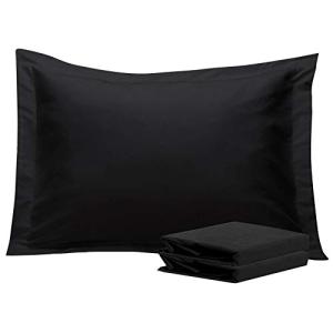 Super Soft Black Pillow Shams - 2 Pack
