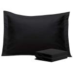 Super Soft Black Pillow Shams - 2 Pack