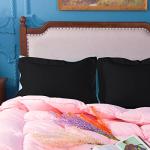 Super Soft Black Pillow Shams - 2 Pack