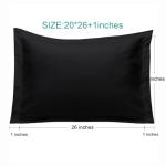 Super Soft Black Pillow Shams - 2 Pack