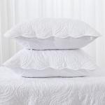 BOSOWOS Quilted King Pillow Shams Set of 2