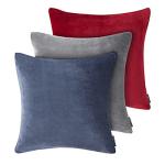 Nautica Plush Red Euro Sham for Bed or Couch