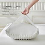 Warmdern White Microfiber Pillow Covers Set of 2