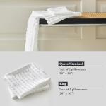 Warmdern White Microfiber Pillow Covers Set of 2