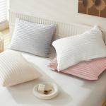 Warmdern White Microfiber Pillow Covers Set of 2