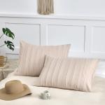 King Size Microfiber Geometric Pillow Shams - 2 Pack