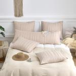 King Size Microfiber Geometric Pillow Shams - 2 Pack