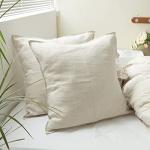 Washed Linen Euro Shams 26'' x 26'' - Set of 2