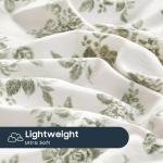 Cottagecore Floral Pillowcases Set of 2, Sage Green