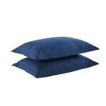 MarCielo Decorative Navy Pillow Shams Set