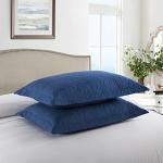 MarCielo Decorative Navy Pillow Shams Set