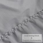 Chic Ruffle Pillow Shams - Queen Size Gray