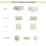 Luxurious European Floral King Comforter Set