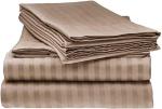 Exotic Taupe Linen Twin Bed Sheet Set