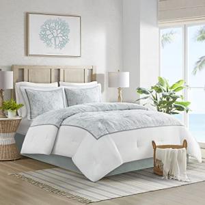 Coastal Sealife Comforter Set in Seafoam Blue