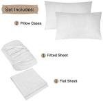 Exotic Taupe Linen Twin Bed Sheet Set