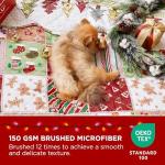 Bedsure King Size Christmas Quilt - Red Patchwork