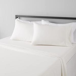 Cozy King Size Cream Microfiber Bed Sheet Set