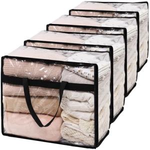 Extra Large Clear Storage Bags for Bedding (4pcs)