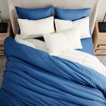 SONORO KATE Navy Blue Luxury Bed Sheet Set